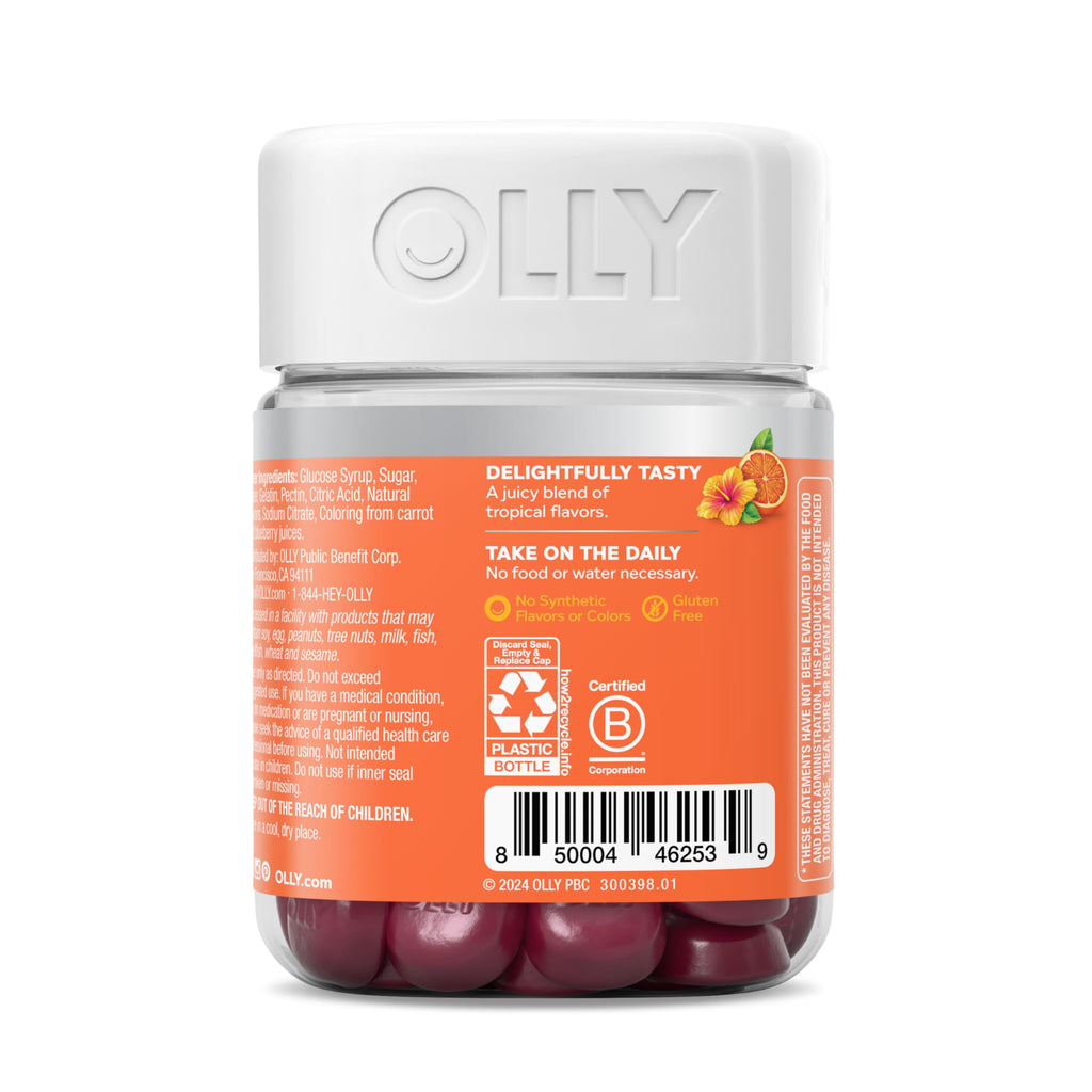 OLLY Heavenly Hair Gummy, Supports Healthy Hair, Keratin, Biotin, AMLA, Chewable Supplement, 30 Day Supply - 60 Count