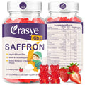 Crasye Saffron Gummies for Kids 100% Pure Organic Saffron Extract Sugar Free Saffron Supplements Gummy for Children Calm Mood & Focus - 60 Gummies Crasye Au supplements