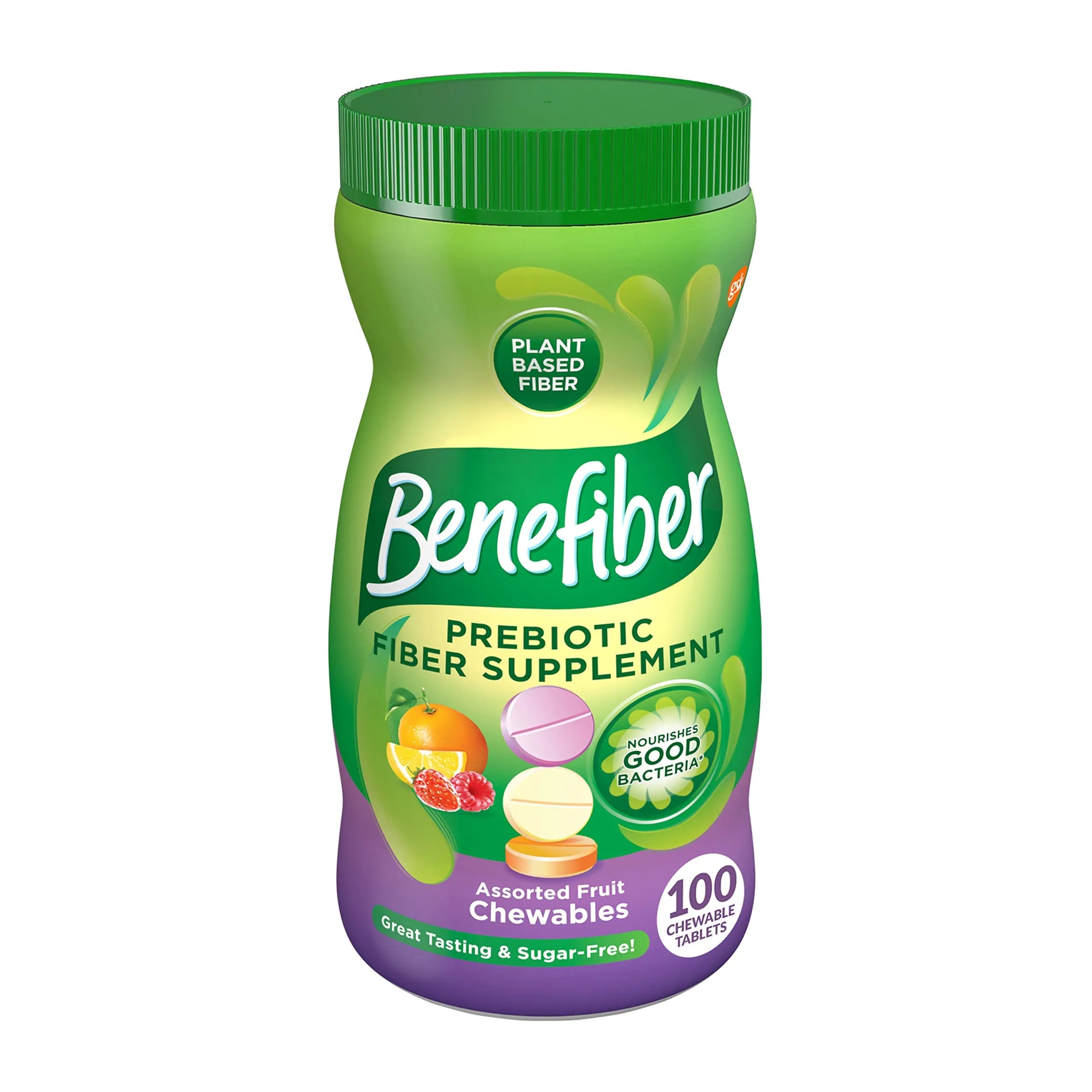 Benefiber Chewable Prebiotic Fiber Supplement Tablets for Digestive Health, Assorted Fruit Flavors Benefiber Au supplements