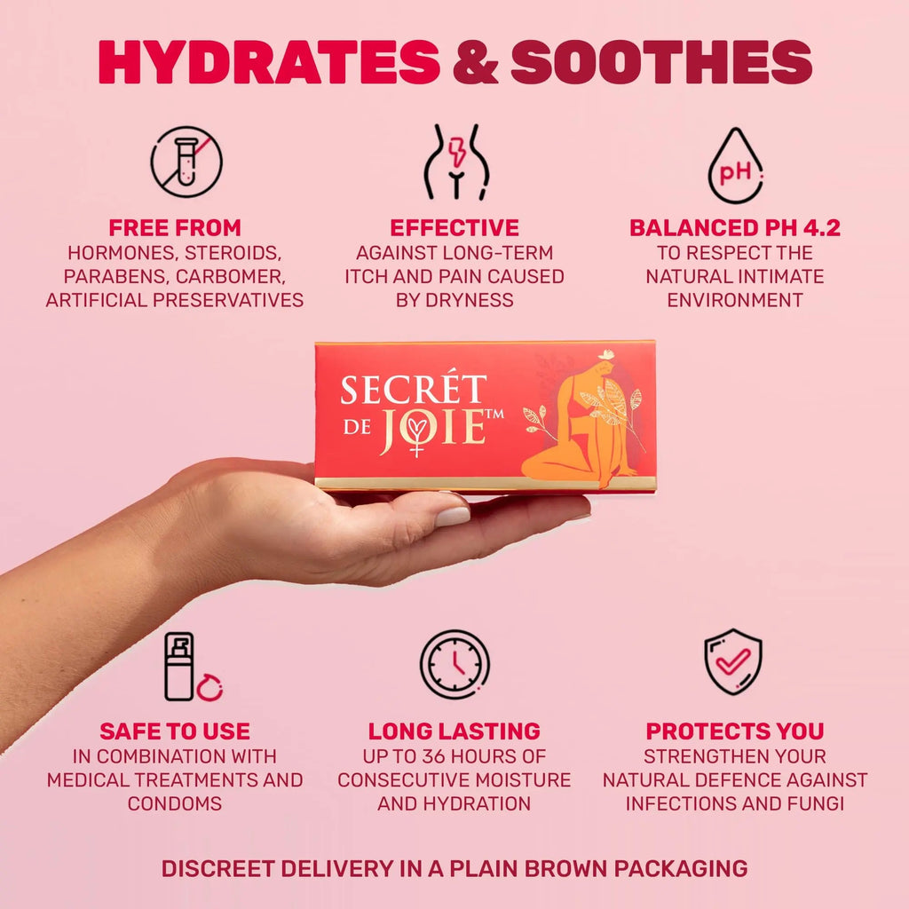 SECRET DE JOIE REVIVE Vaginal Moisturizer for Women - Long-Lasting Dryness & Discomfort Relief SECRET DE JOIE Au supplements