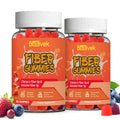 Babivek Fiber Gummies for Women and Men – Dietary Fiber, Gut Health Support, Vegan, Non-GMO, Non-Gluten, Mixed Berry & Strawberry Flavors, 60 Count(Pack of 2)