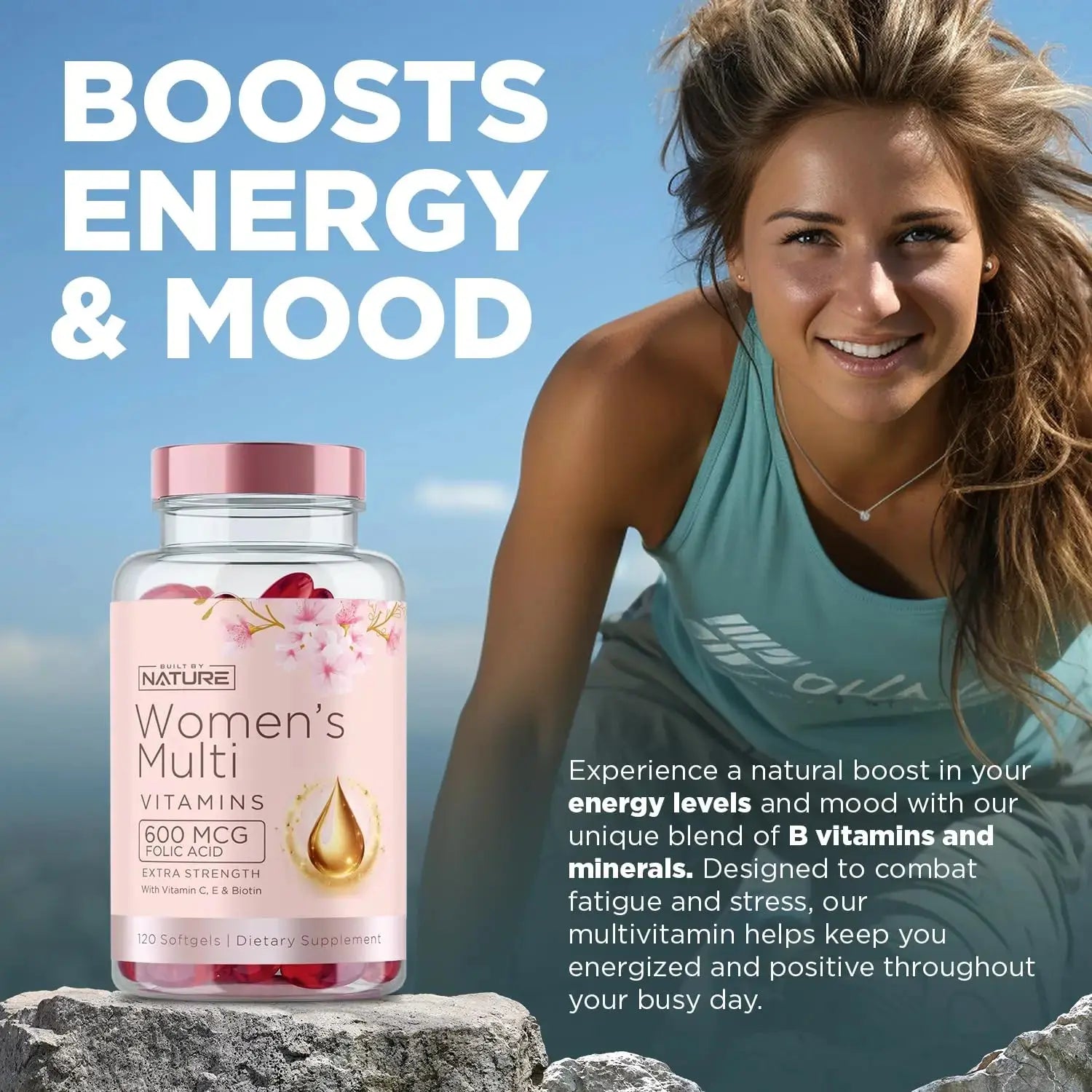 Built by Nature Vitamins for Women – Women's Complete Daily Multivitamin Supplement with A, B, C, D, E, Iron, Calcium, Magnesium and Multi Minerals Built by Nature Au supplements
