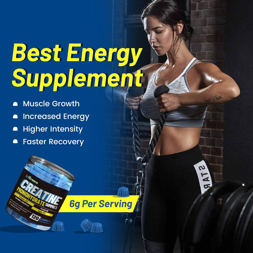 inGreens Creatine Monohydrate Gummies 6g for Men & Women 120 Count inGreens Au supplements