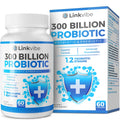 Probiotic 300 Billion CFU - 12 Strains with Organic Prebiotics for Digestive & Gut, Immune, Bloating Health - Probiotics for Women and Men - Daily Dairy Free, Shelf Stable - 60 Counts Linkvibe Au supplements