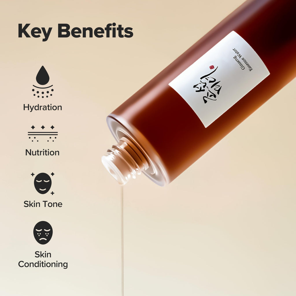 Beauty of Joseon Ginseng Essence Water Hydrating Face Toner for Dry, Dull Skin. Korean Moisturizing Skin Care