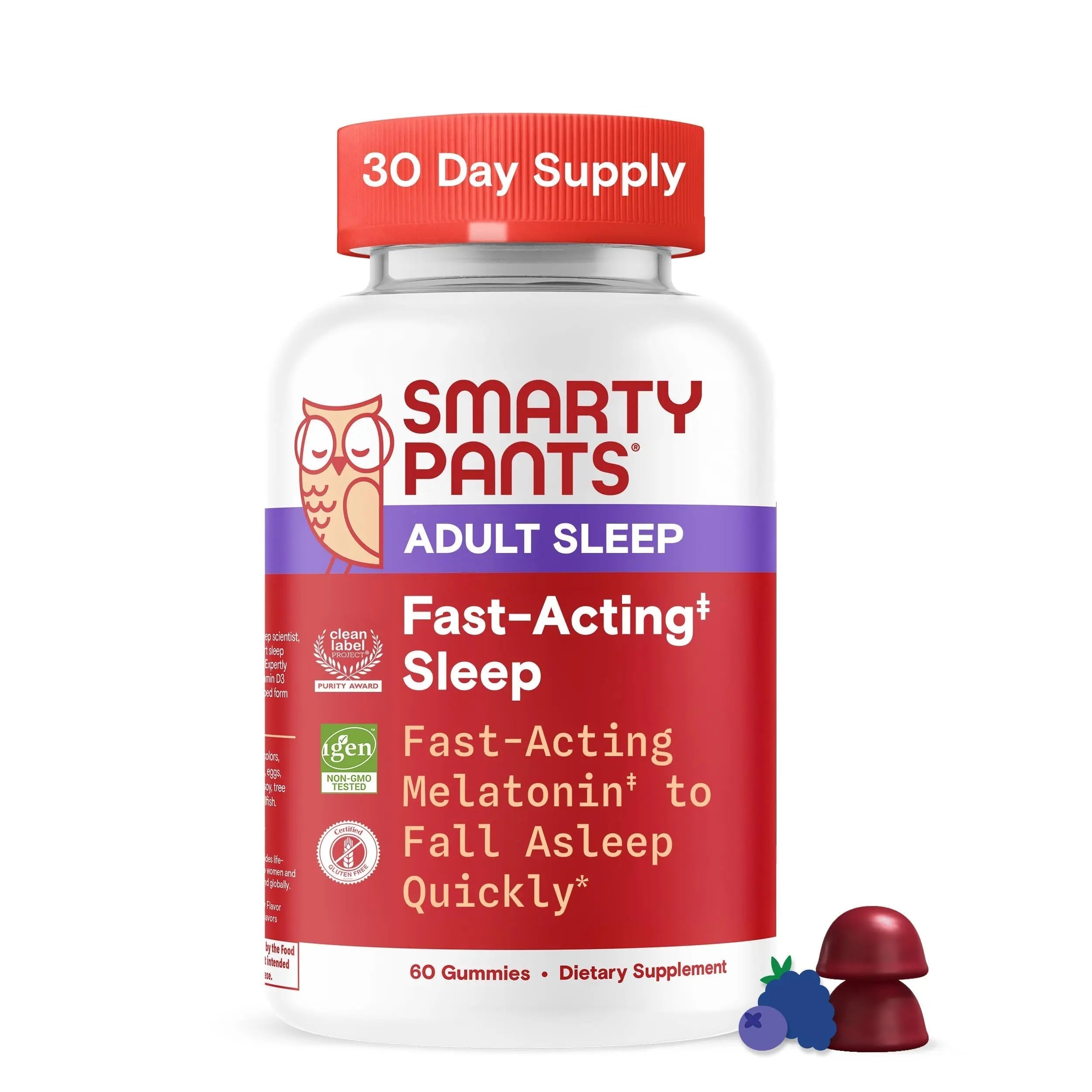 SmartyPants Adult Sleep Gummies with Melatonin: Magnesium & L-Theanine, Drug-Free, Non-Habit Forming Sleep Aid SmartyPants Au supplements