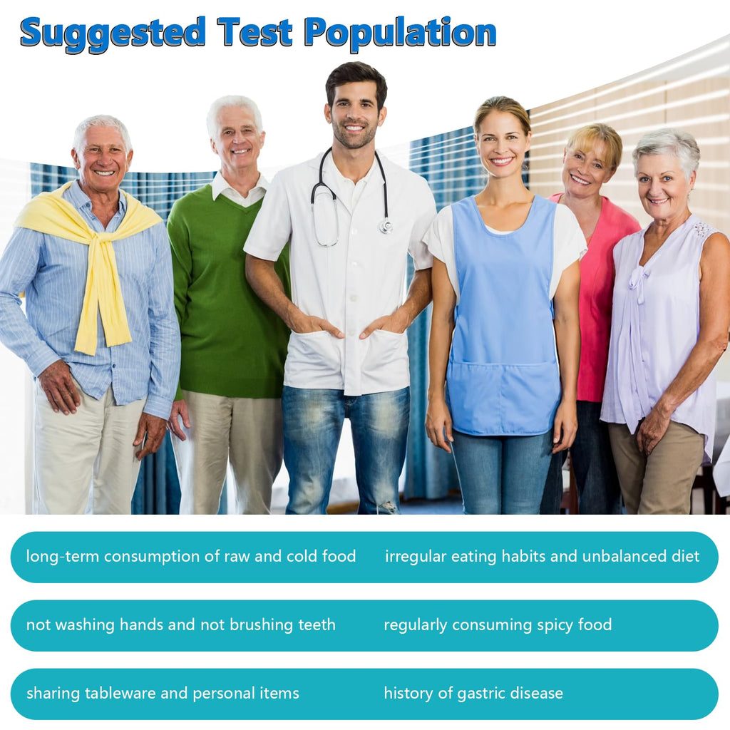 H Pylori Test Kit, Helicobacter Pylori Test Kit - Fast and Accurate, Self-Test at Home, Results in 10-15 Minutes, No Lab Visit Required OUROZO Au supplements