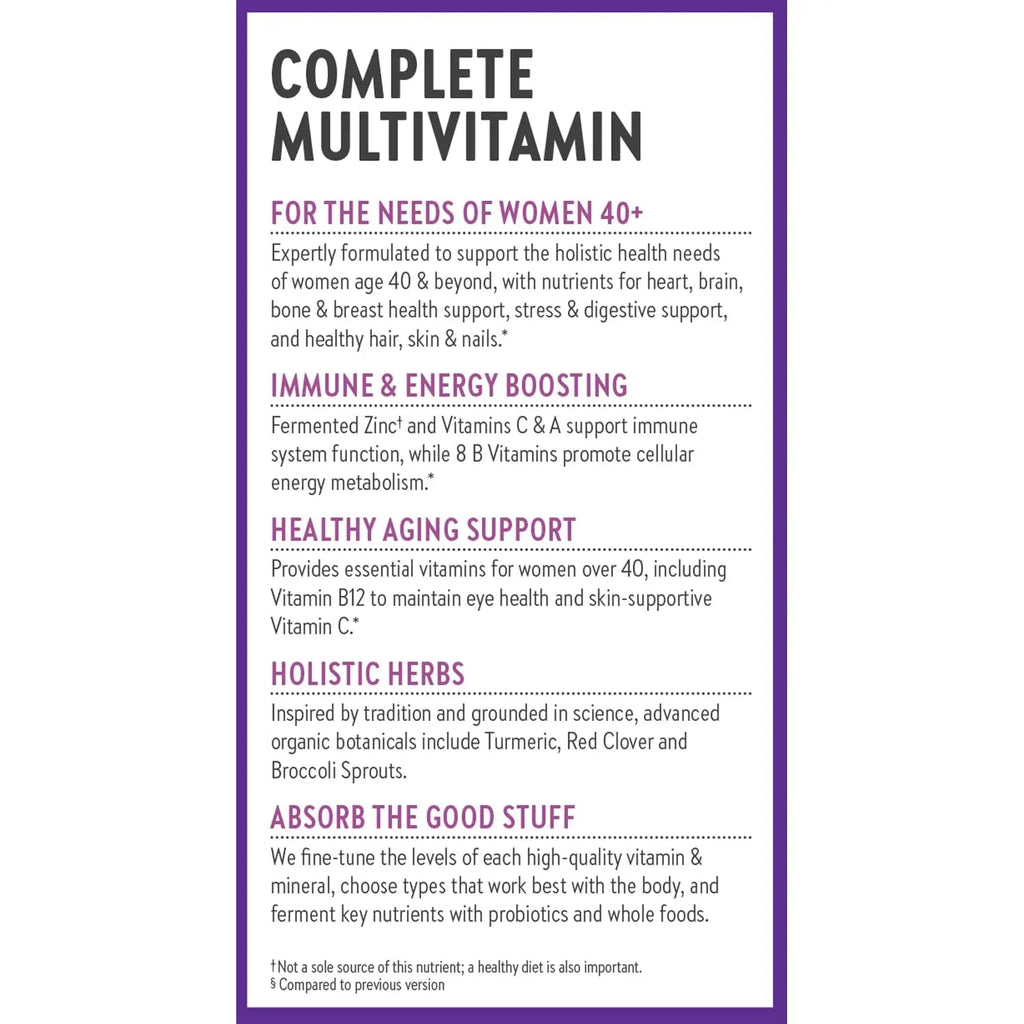 New Chapter Women's Multivitamin 40 plus for Energy, Healthy Aging + Immune Support with 20+ Nutrients New Chapter Au supplements