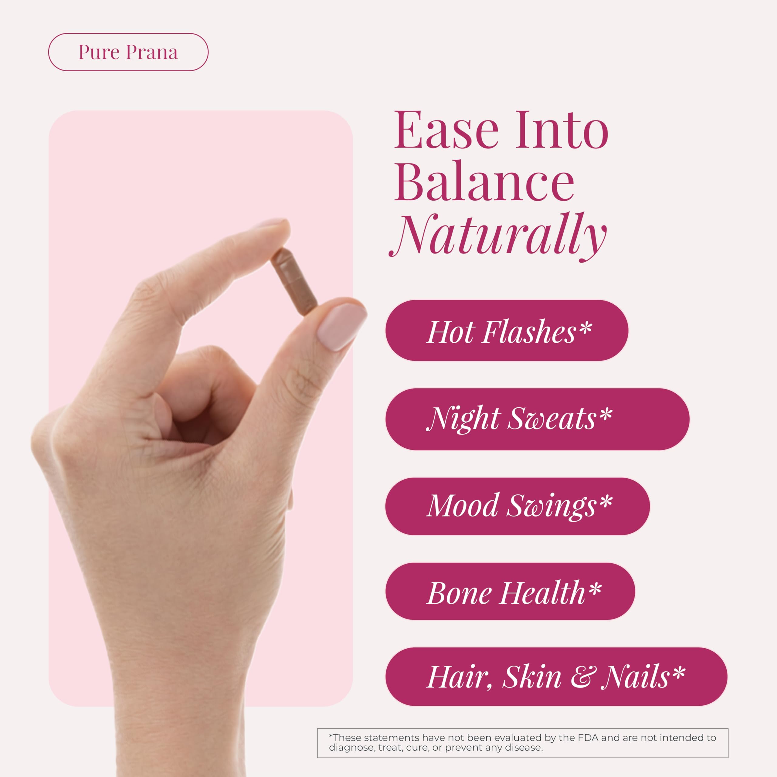 Pure Prana Ayurvedic Hormone Balance for Women - Shatavari & Ashwagandha Supplement for PMS Relief & Menstrual Support - Menopause, Perimenopause & Cortisol Support - 60 Capsules Pure Prana Au supplements