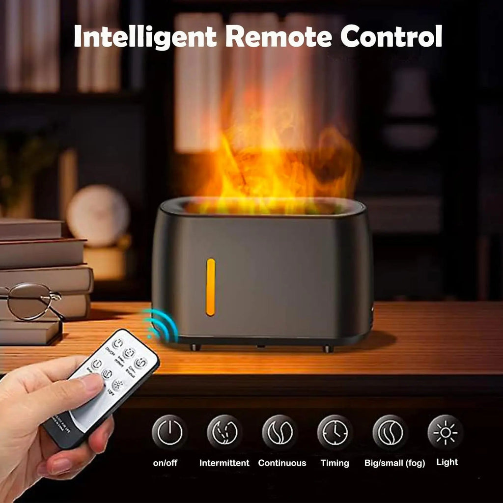 Flame Diffuser Humidifier 240ML for Essential Oils, Smart Timing with 7 Changeable Colors, Dual Mist AOSUMWITHU Au supplements