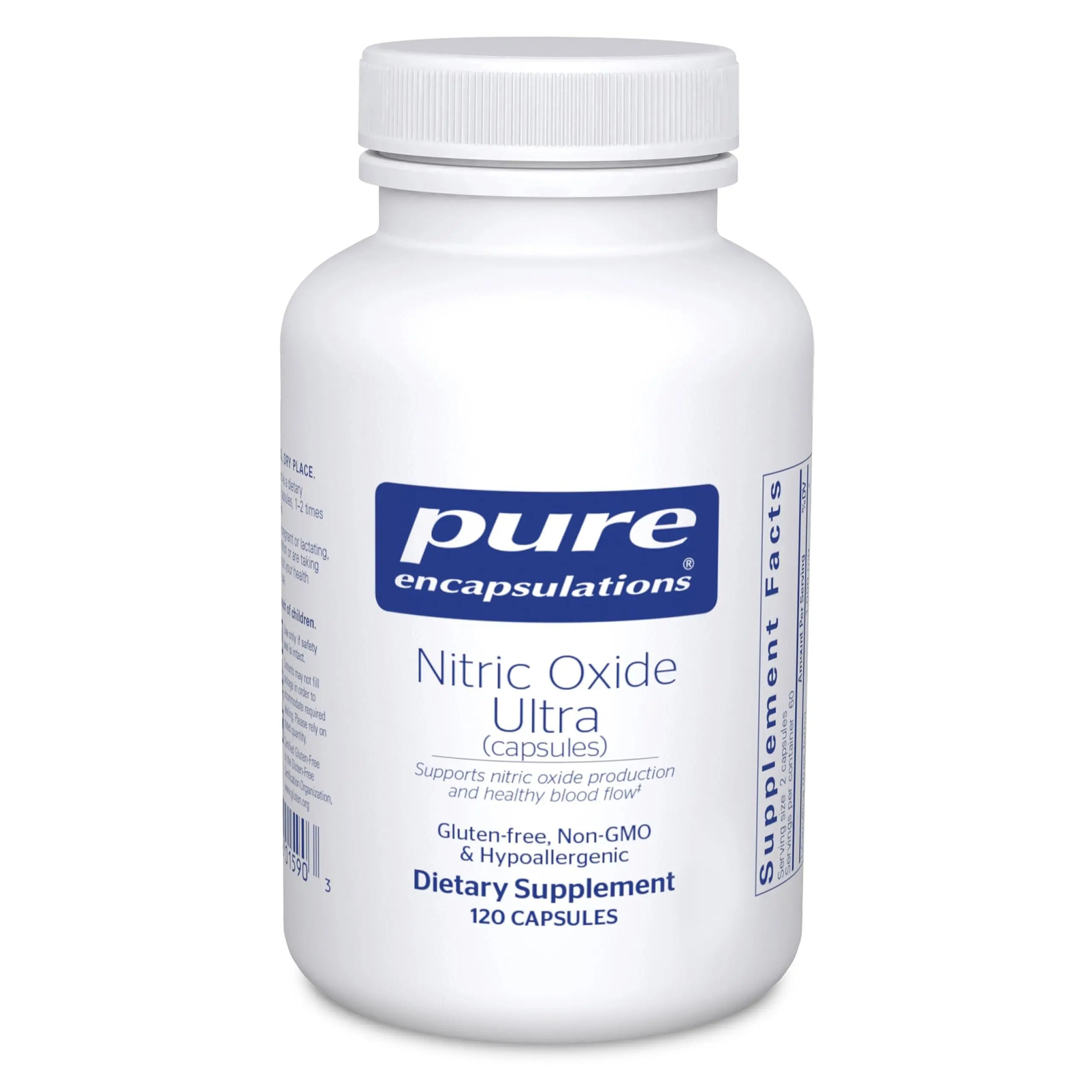 Pure Encapsulations Nitric Oxide Ultra (Capsules) - Supplement Supports Nitric Oxide Production, Healthy Blood Flow & Vascular Health - with L-Citrulline & CranLoad Cranberry Extract - 120 Capsules Pure Encapsulations Au supplements