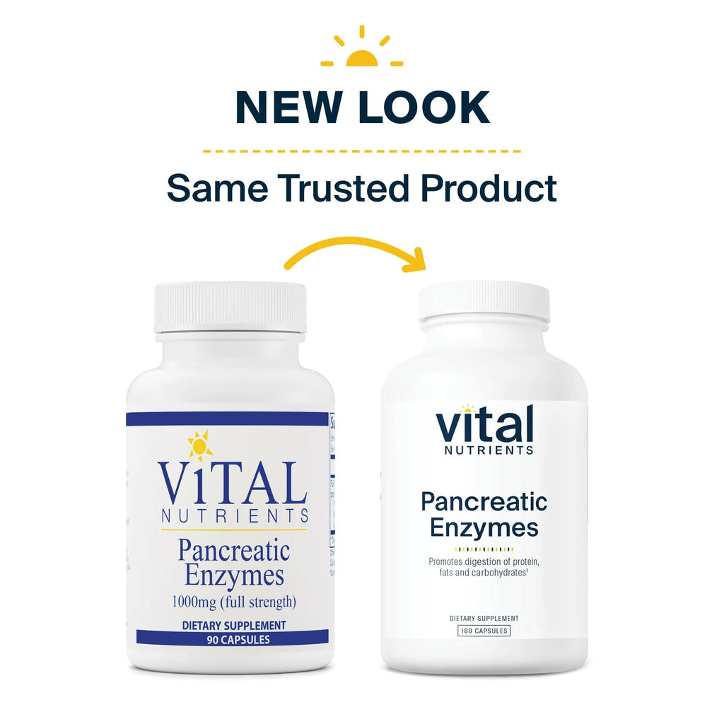 Vital Nutrients Pancreatic Enzymes 1000mg (Full Strength) | Pancreatin Digestion Supple Vital Nutrients Au supplements
