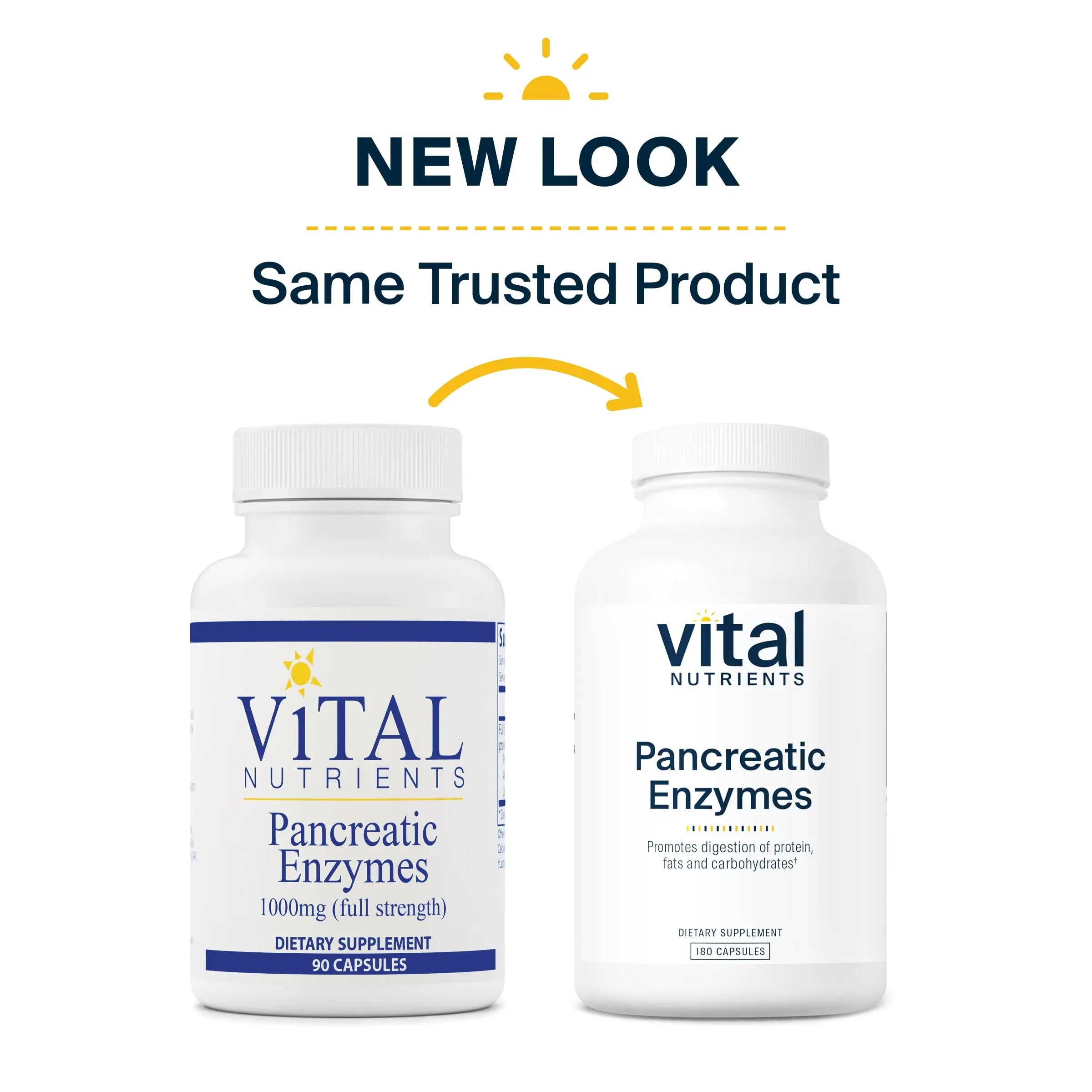 Vital Nutrients Pancreatic Enzymes 1000mg (Full Strength) | Pancreatin Digestion Supple Vital Nutrients Au supplements