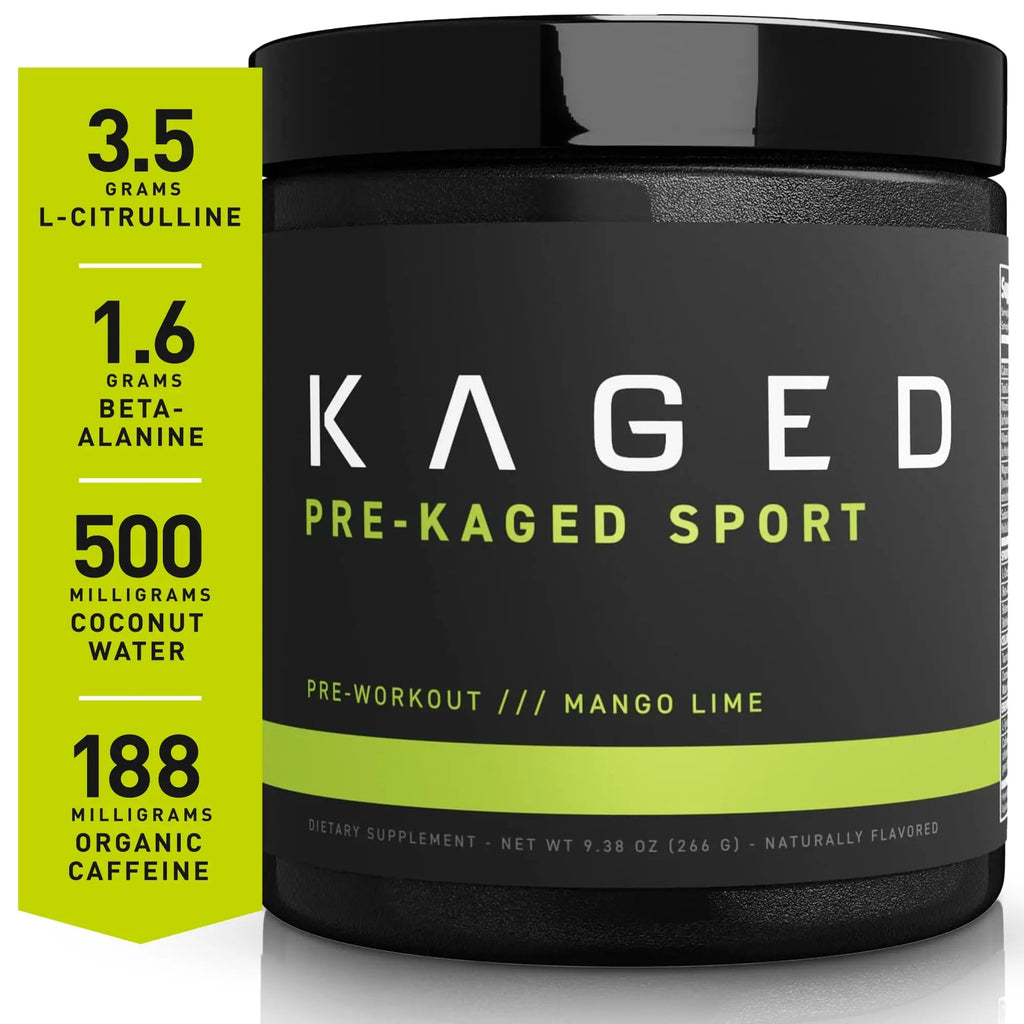Kaged Athletic Sport Pre Workout Powder | Mango Lime | Energy Supplement for Endurance Kaged Au supplements