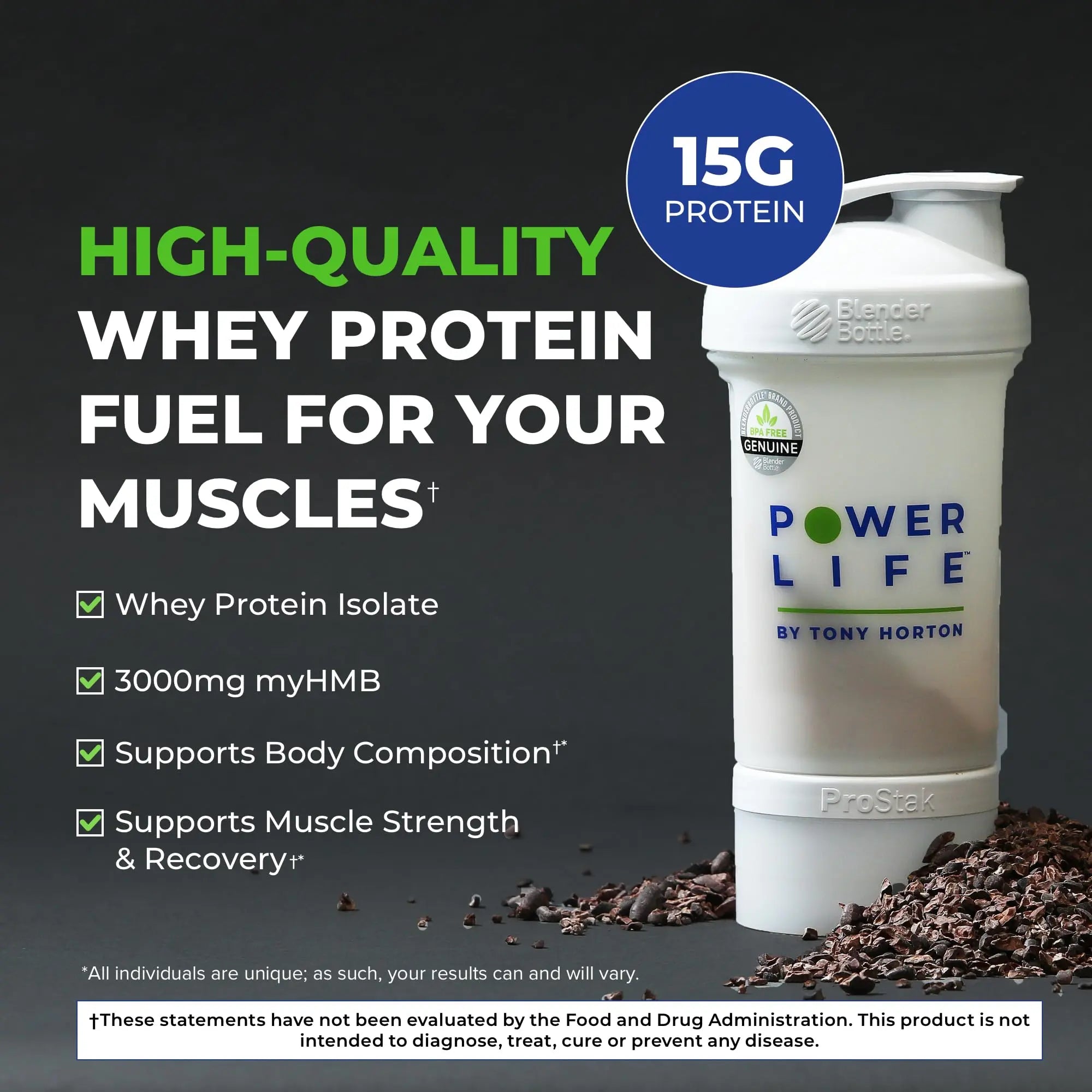 POWERLIFE Tony Horton High Impact Grass Fed Whey Protein with 3000 MG of HMB POWERLIFE Au supplements