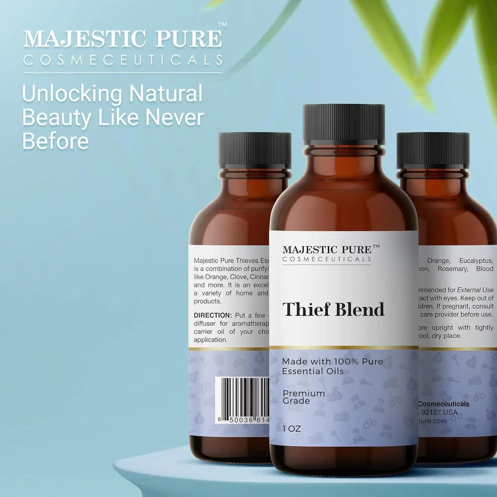 Majestic Pure Thieves Essential Oil Blend | 100% Pure Premium Oil for Uplifting Mood, DIY Products MAJESTIC PURE Au supplements