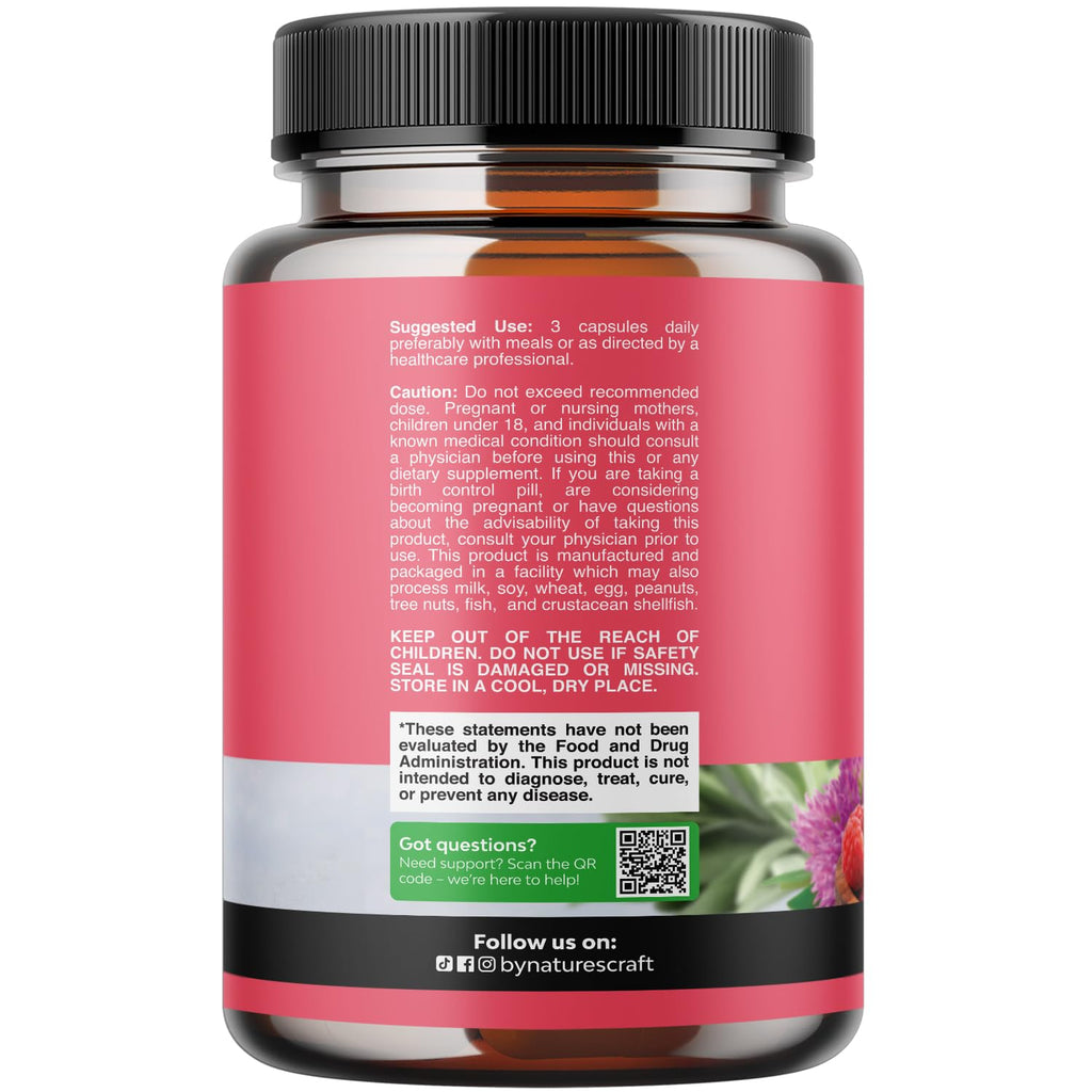 Complete Herbal Menopause Supplement for Women - Multibenefit Menopause Ease Hormone Balance for Women for Night Sweats Mood and More with Dong Quai Vitex Chaste Berry and Black Cohosh - 90 Count Natures Craft Au supplements