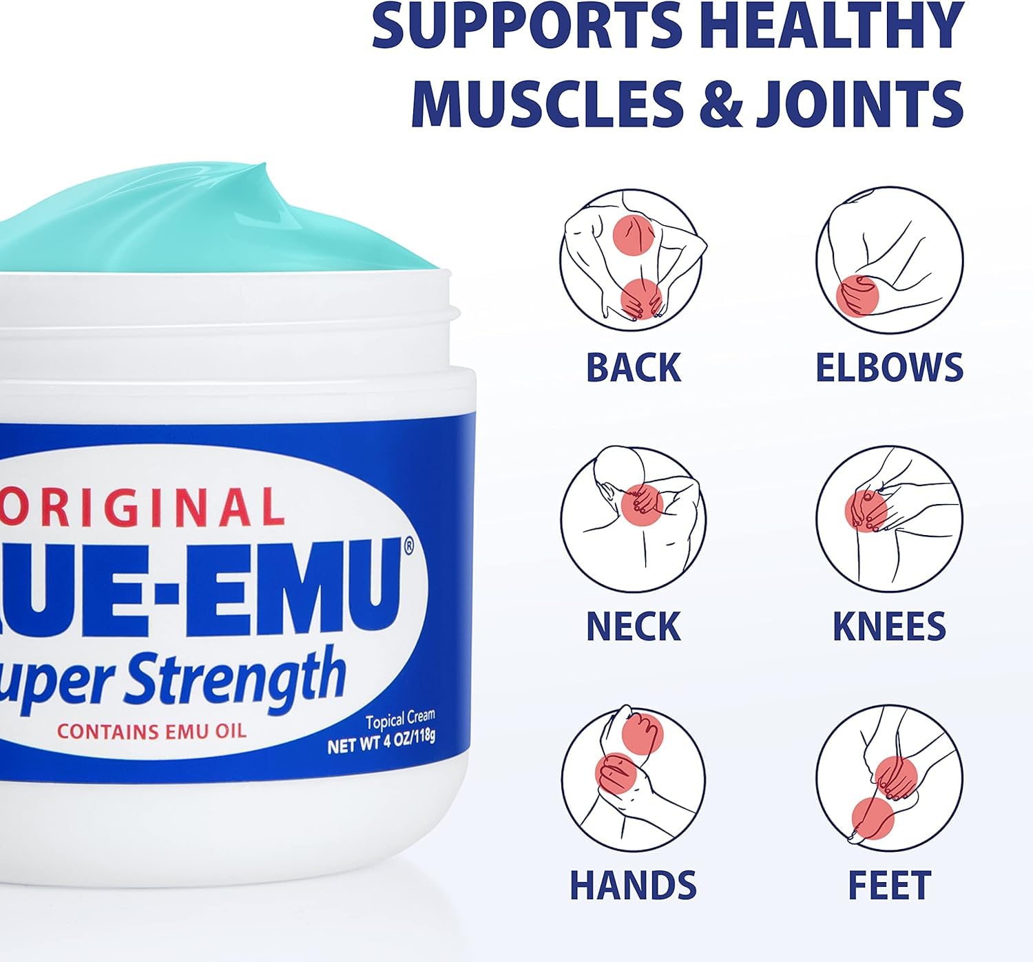 Blue Emu Cream, 1 Pack 12 oz BLUE-EMU Au supplements