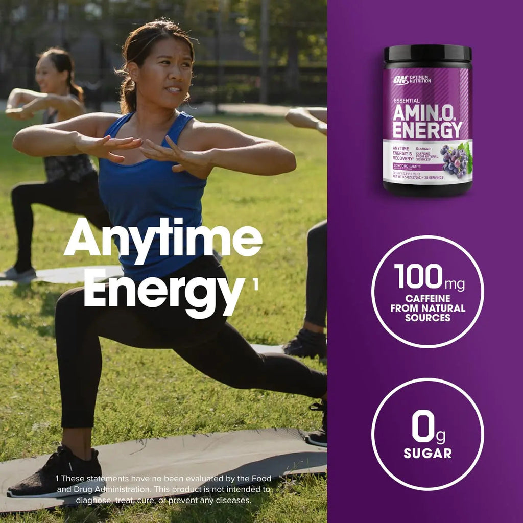 Optimum Nutrition Amino Energy - Pre Workout with Green Tea, BCAA, Amino Acids Optimum Nutrition Au supplements