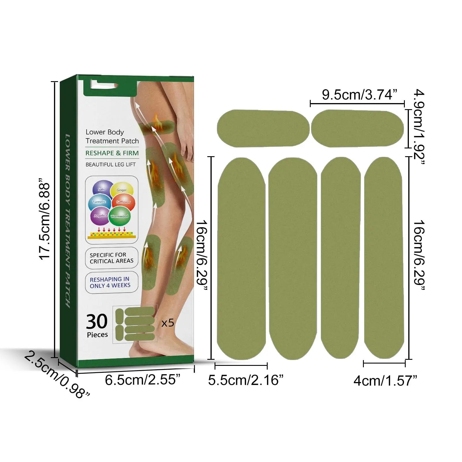 Herballegs Cellulite Reduction Patches, 2 Boxes/60PCS HerbalLegs Patches, Herbal Leg Lifting YSIRFD Au supplements