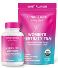 Pink Stork Fertility Bundle for Women – Conception Tea + Prenatal Vitamin Support with Inositol, Vitex, Folate & Ashwagandha – Supports Hormone Balance, Cycle Health & Preconception Wellness Pink Stork Au supplements