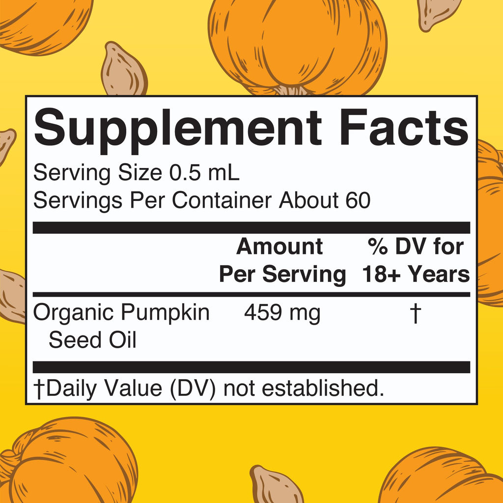 MARYRUTH'S Organics Pumpkin Seed Oil Cold Pressed | 2 Month Supply | USDA Organic Pumpkin Seed Liquid Drops for Men and Women | Urinary Health in Men