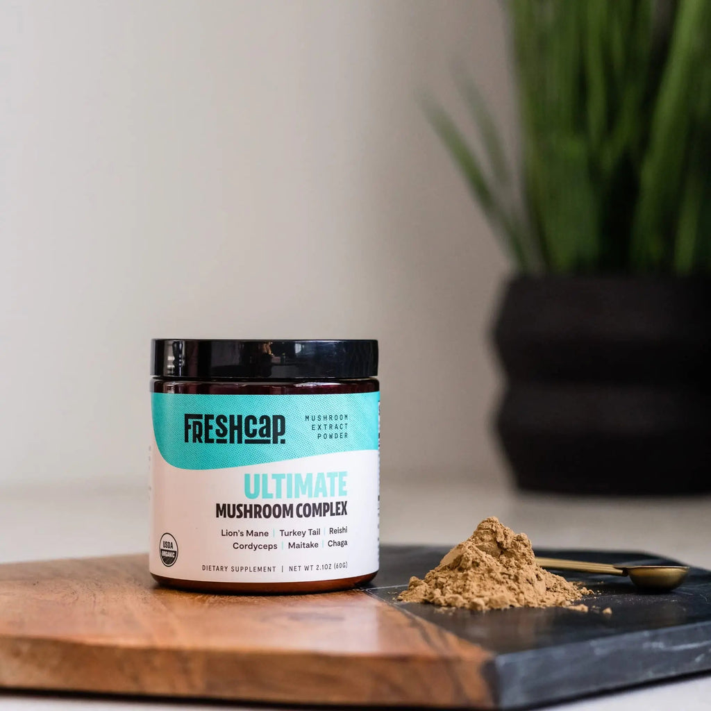FreshCap Ultimate Mushroom Complex Powder - Lions Mane, Reishi, Cordyceps, Chaga FreshCap Mushrooms Au supplements