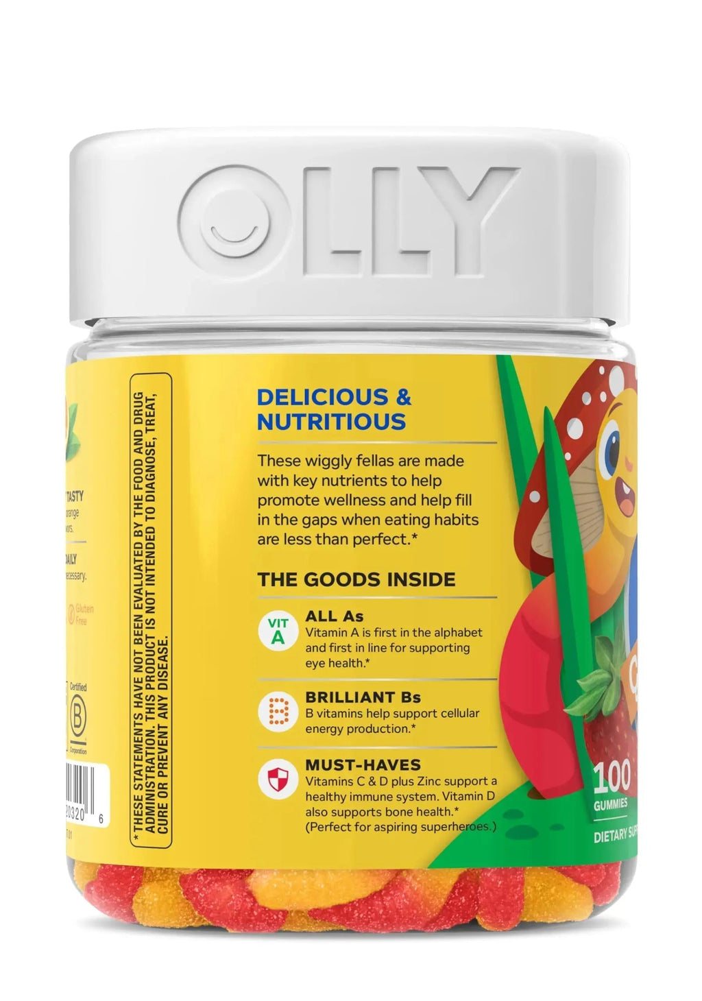 OLLY Kids Multivitamin Gummy Worms, Overall Health and Immune Support, Vitamins and Minerals A, C, D, E, Bs and Zinc OLLY Au supplements