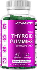 Vitamatic Vegan Thyroid Support Gummies with Iodine & Kelp - 60 Count - Improve Your Vitamatic Au supplements