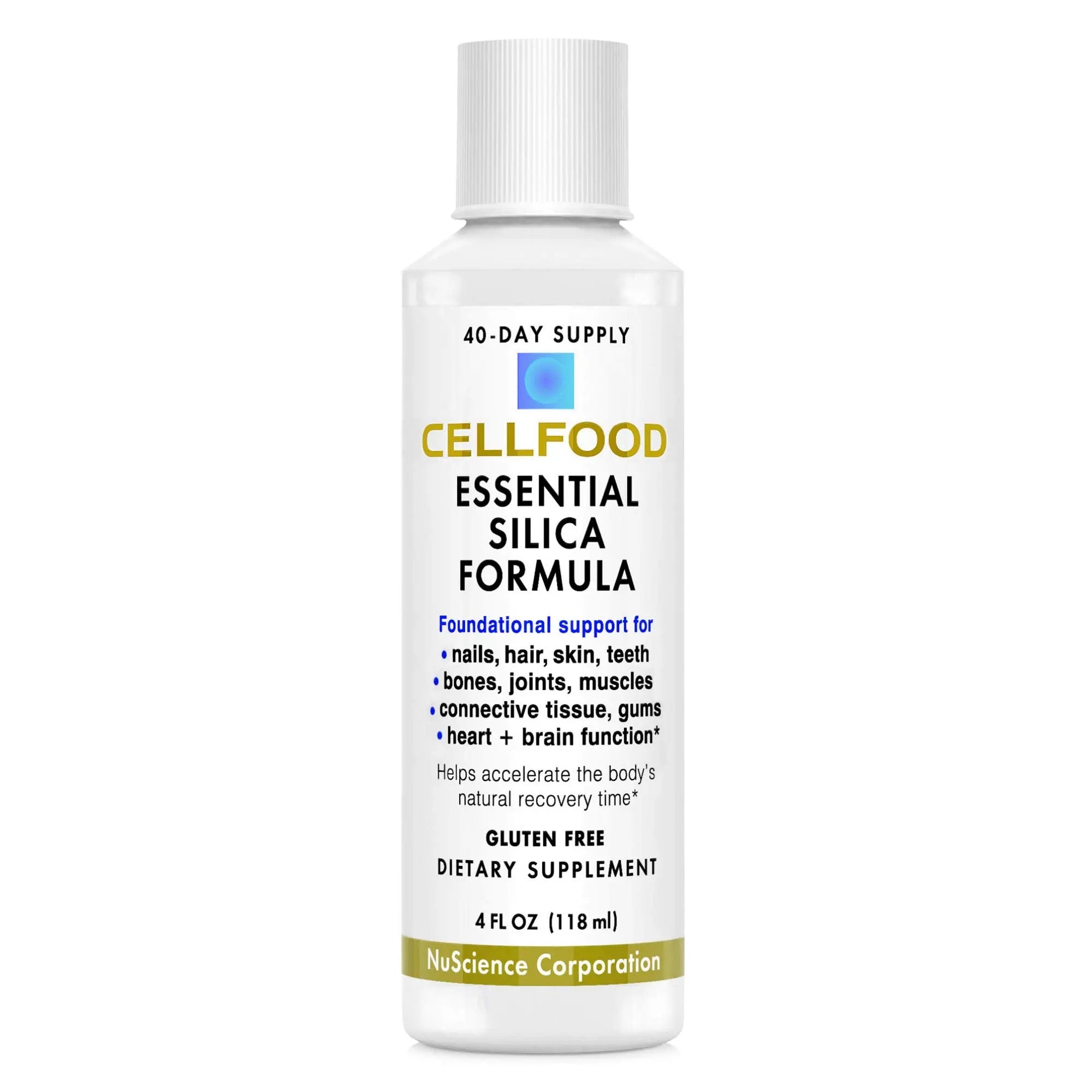 Cellfood Essential Silica Anti-Aging Formula, 4 fl oz - Supports Healthy Bones, Joints, Hair Cellfood Au supplements