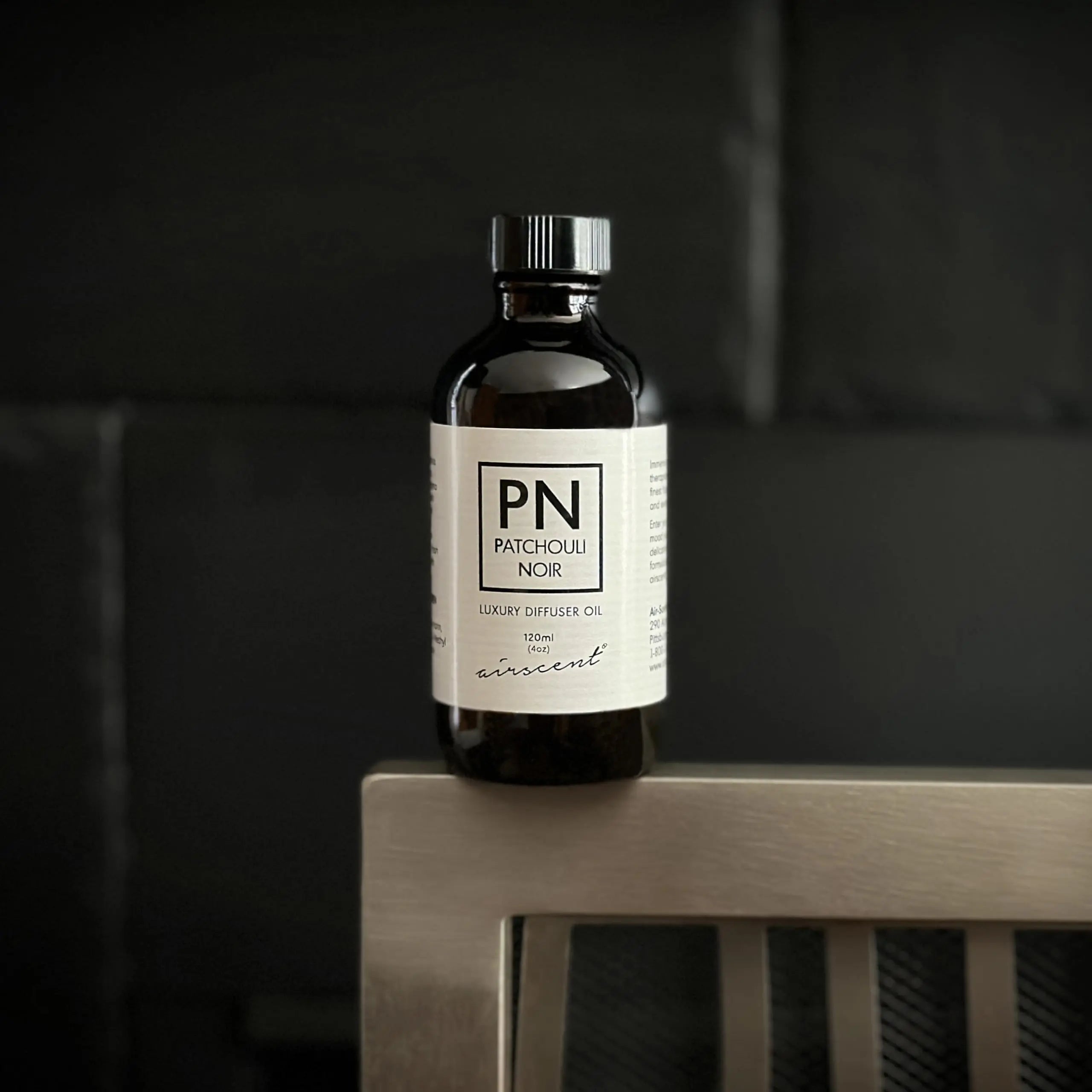 Patchouli Noir Diﬀuser Oil - Air-Scent Aroma and Essential Oil Blend - 120 Milliliter (4 ﬂ oz) Bottle Air-Scent Au supplements