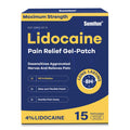 Sumifun 4% Lidocaine Pain Relief Patches 15 Counts Maximum Strength Numbing Gel Patch for Back Knee Neck Joint Ache Muscle Soreness Topical Analgesic Sumifun Au supplements
