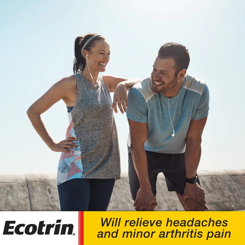 Ecotrin Regular Strength 325mg Aspirin Safetey Coated Tablets, Arthritis, Toothache & Headache Relief Designed to Protect the Stomach, 125 Count Ecotrin Au supplements