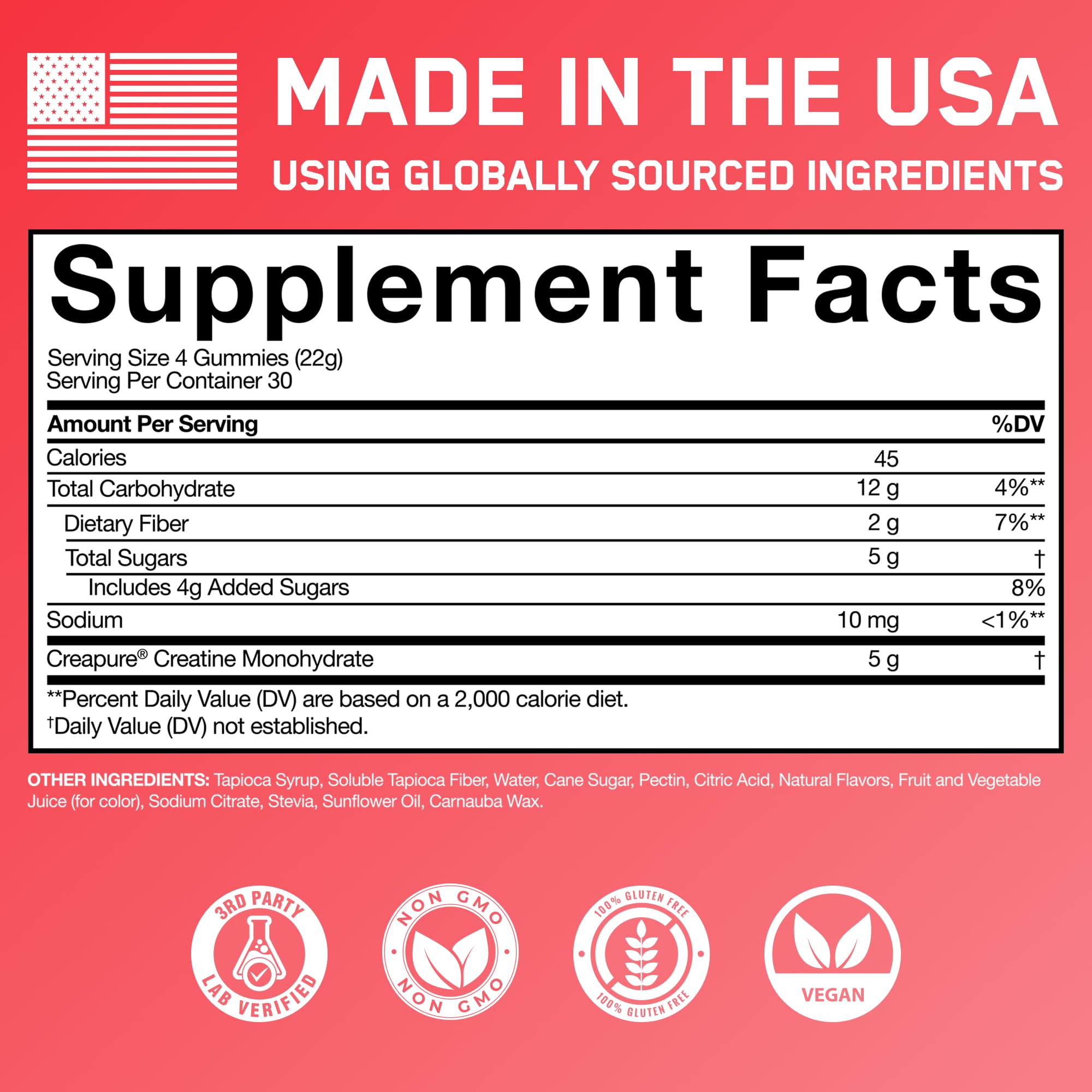 SteelFit Creapure Creatine Monohydrate Gummies for Men & Women, Juicy Watermelon - Gym Workout Nutritional Supplements for Muscle Gain, Brain Health & Strength Building Dietary Supplement, 120 Gummies SteelFit Au supplements