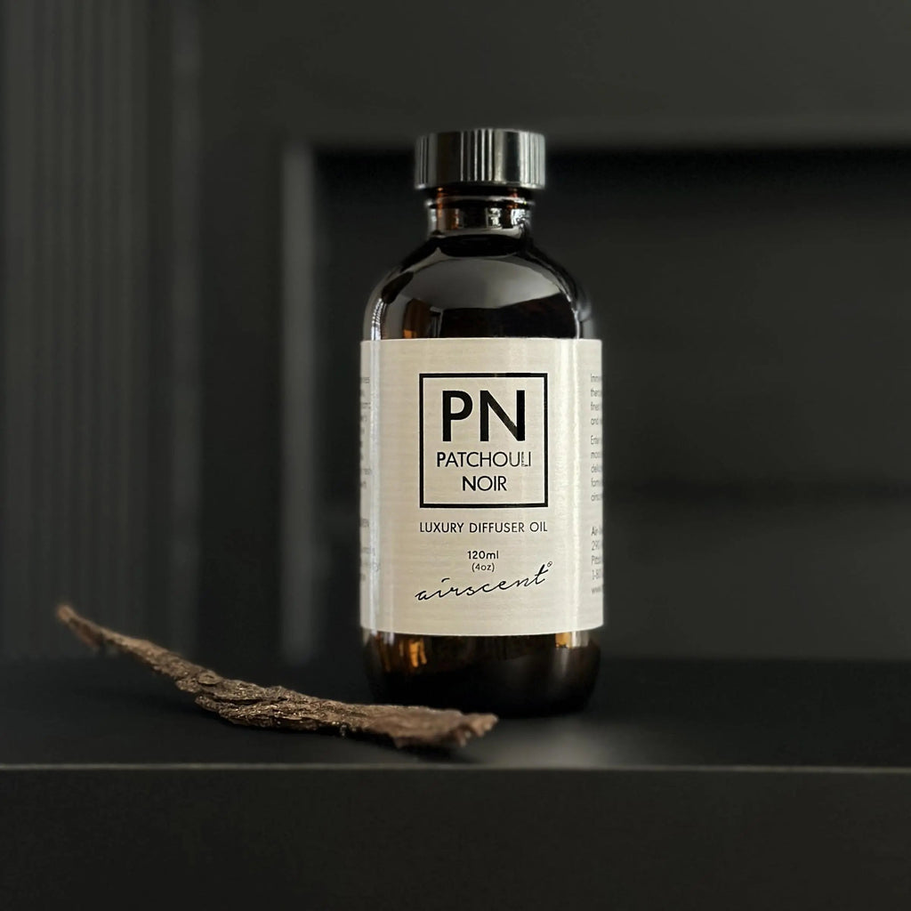Patchouli Noir Diﬀuser Oil - Air-Scent Aroma and Essential Oil Blend - 120 Milliliter (4 ﬂ oz) Bottle Air-Scent Au supplements