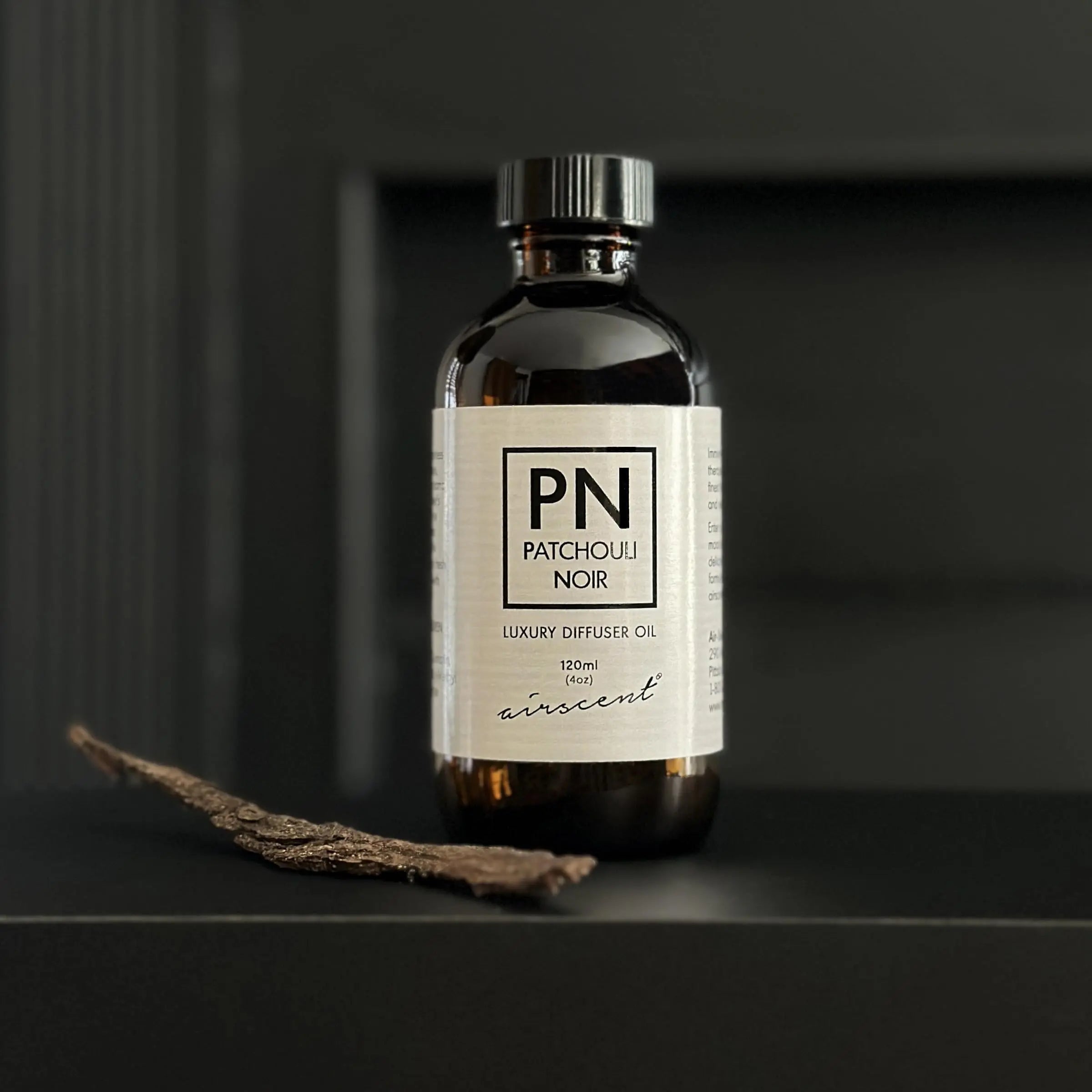 Patchouli Noir Diﬀuser Oil - Air-Scent Aroma and Essential Oil Blend - 120 Milliliter (4 ﬂ oz) Bottle Air-Scent Au supplements