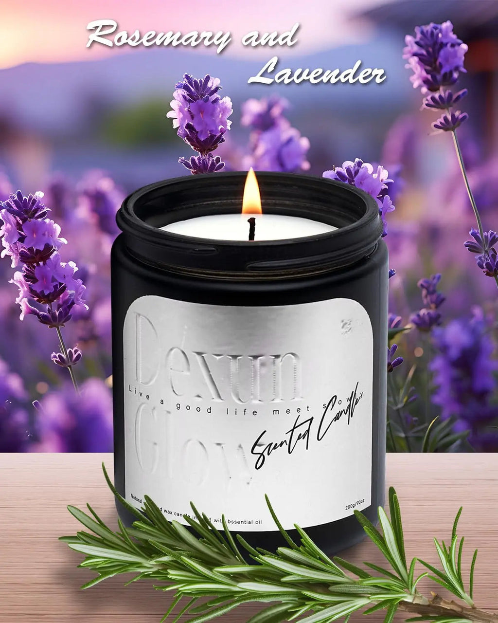 Aromatherapy Candle, Handcrafted with Natural Soy Wax and Essential Oils for Home Scented Appreciation Dexun Glow Au supplements