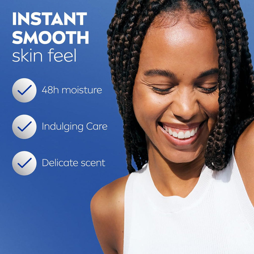 NIVEA Oil Infused Cherry Blossom and Jojoba Oil Body Lotion for Women, Fast-Absorbing and Non-Greasy Cherry Blossom Scented