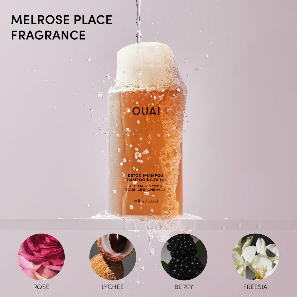 OUAI Detox Shampoo & Medium Hair Conditioner Bundle - Clarifying Shampoo for Build Up, Dirt, Oil, Product and Hard Water & Hydrating Conditioner for Medium Hair (2 Count) OUAI Au supplements