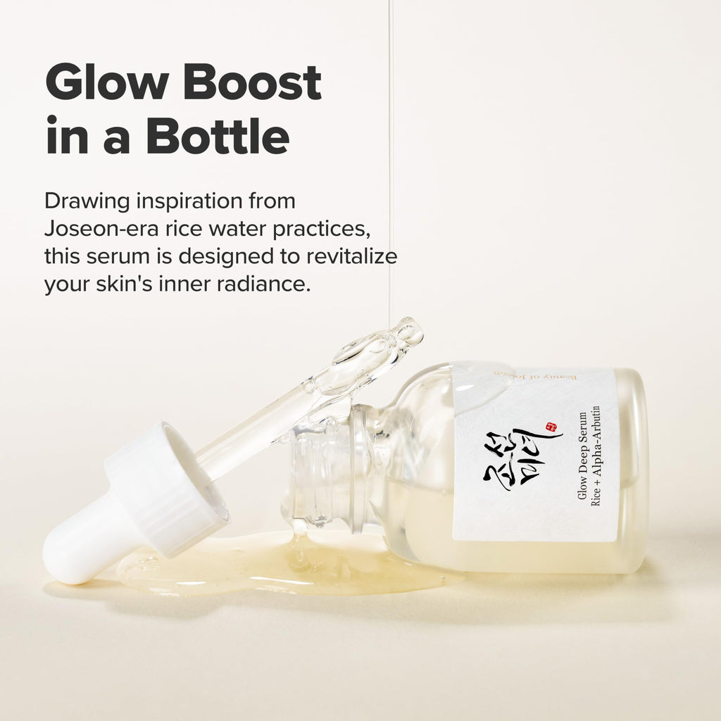 Beauty of Joseon Glow Deep Serum Rice Alpha-Arbutin for Uneven Dull Skin Tone, Daily Korean Skin Care