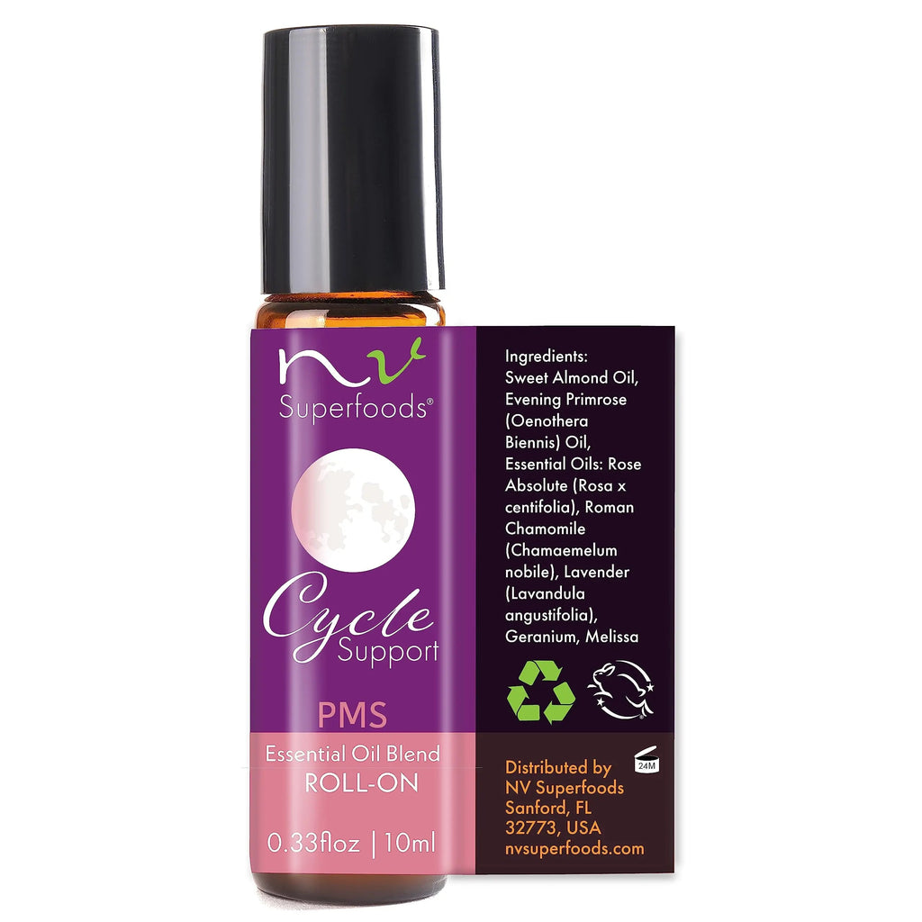 NV Superfoods Cycle Support - Essential Oil Roll-On - 10 ml – 100% Pure Therapeutic Grade NV Superfoods Au supplements
