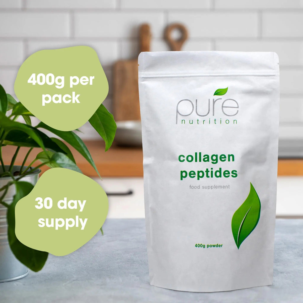 Pure Collagen Powder, Bovine Collagen Peptides Powder by Pure 400g Pure Au supplements