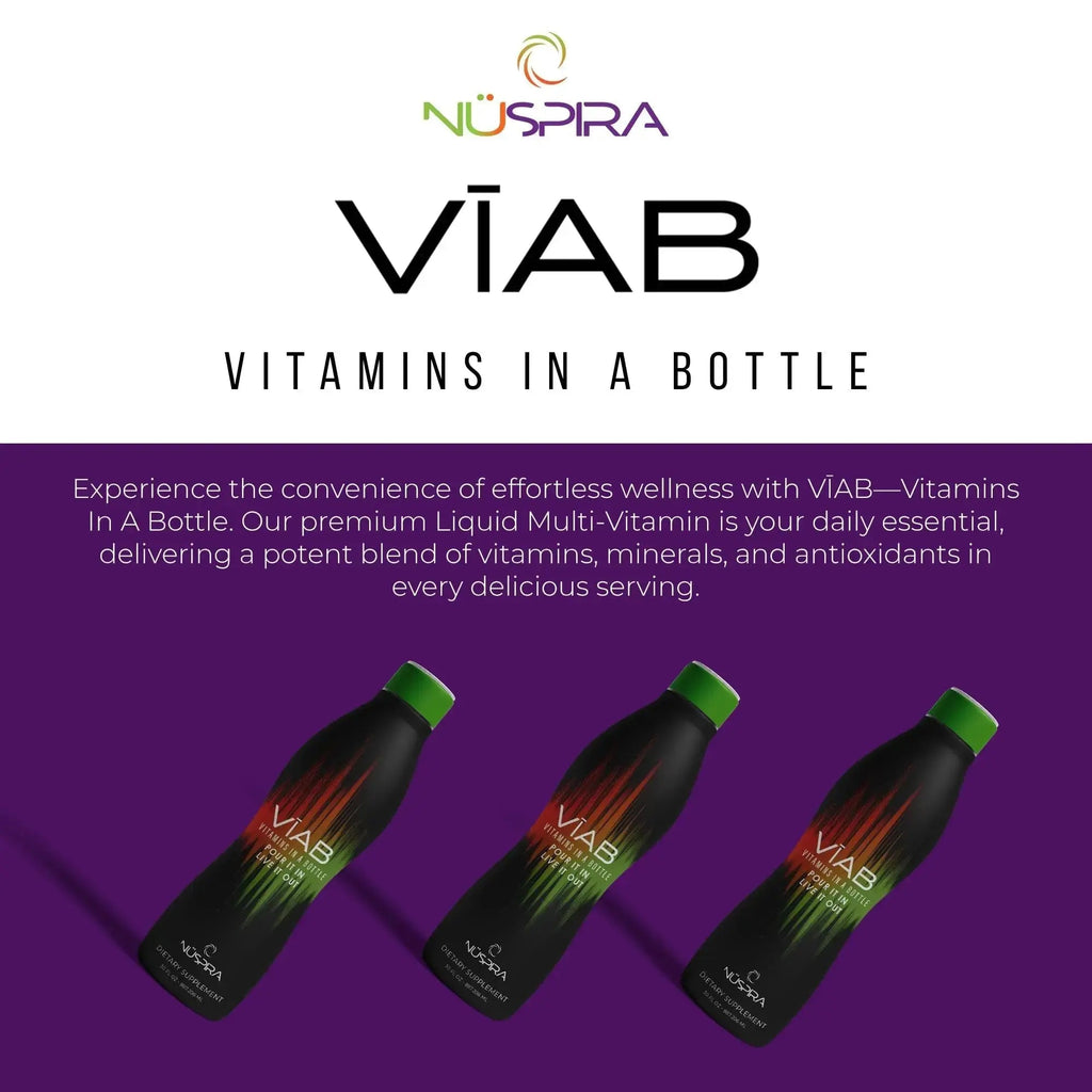 NüSpira - VĪAB Liquid Multi-Vitamin - Effortless Wellness for The Whole Family - Potent Blend of Vitamins & Minerals - Smooth Taste - 30oz NuSpira Au supplements