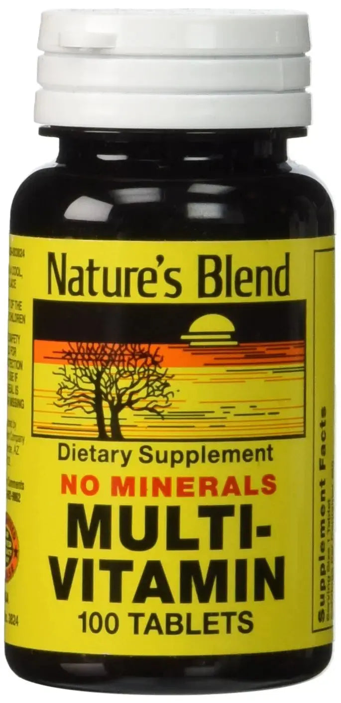 Nature's Blend Multi-Vitamin No Minerals 100 Tabs (Model: 3824) Nature's Blend Au supplements
