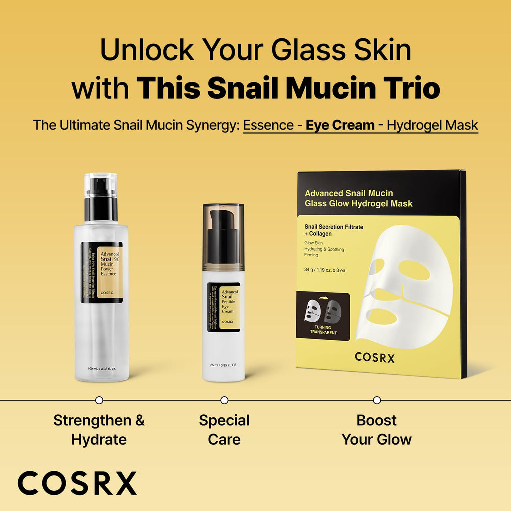 COSRX Snail Mucin Peptide Under Eye Cream, 0.84 fl oz, 73.7% Snail Mucin and Niacinamide, Eye Care