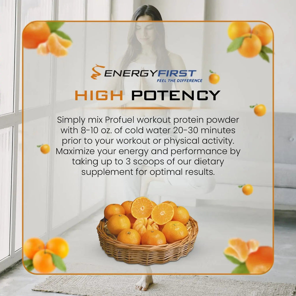EnergyFirst Prefuel Pre-Workout Powder, Orange Flavor, Boost Energy, Creatine Monohydrate EnergyFirst Au supplements