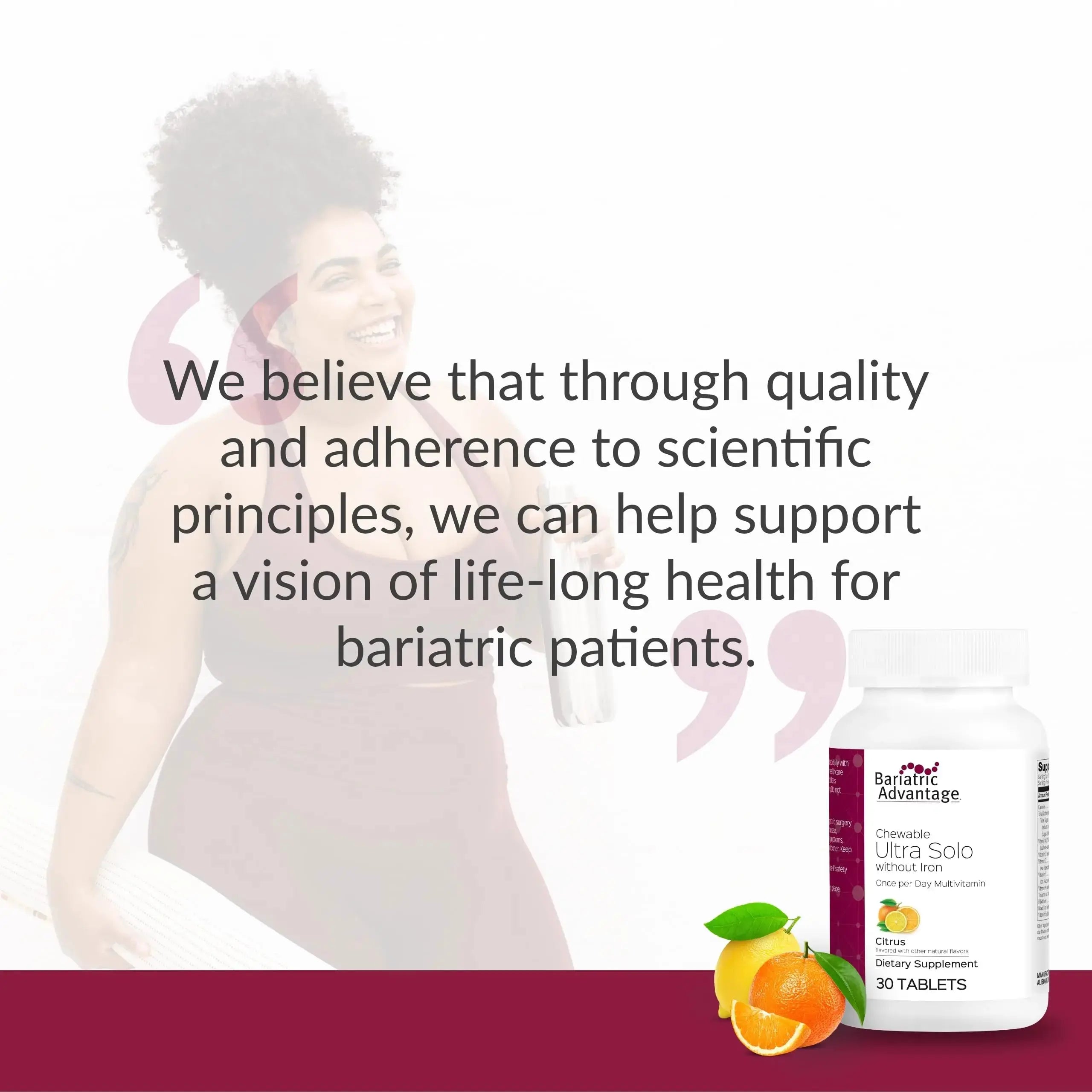 Bariatric Advantage Chewable Ultra Solo Without Iron - Once-Per-Day Daily Multivitamin - for Bariatric Surgery Patients Bariatric Advantage Au supplements