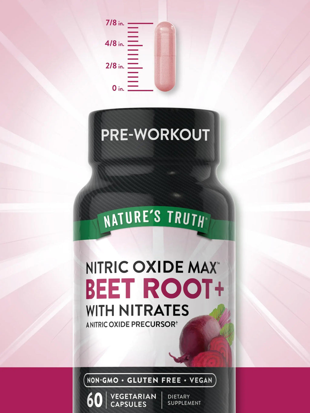 Nature's Truth Beet Root Capsules | 60 Count | Nitric Oxide Supplement for Men and Women Nature's Truth Au supplements