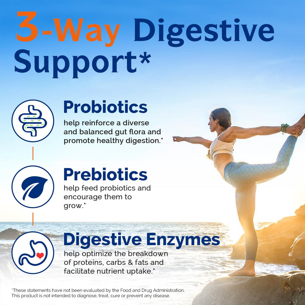 Innate Vitality Probiotics 120 Billion CFUs for Men & Women, 34 Strains with Prebiotics & Digestive Enzymes, Immune & Digestive Health