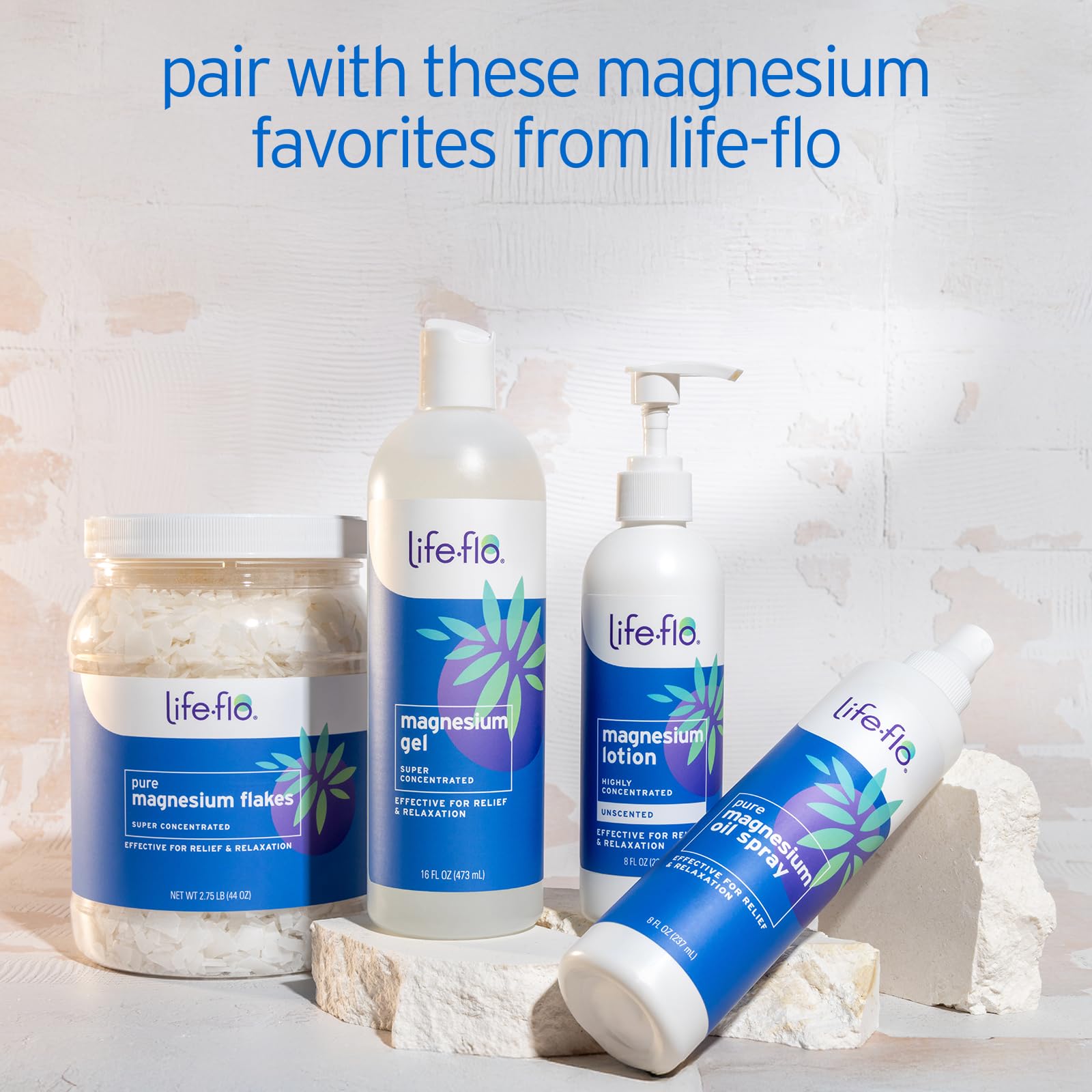 LIFE-FLO Unscented Magnesium Lotion - Highly Concentrated Magnesium Lotion for Kids and Adults - Soothes Overworked Muscles